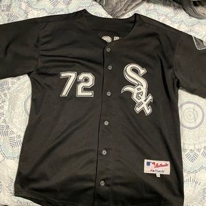 Men’s Chicago White Sox Carlton Fisk Majestic Jersey Size 52